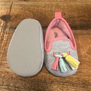 NWOT Little Me moccasins with tassels Size 2